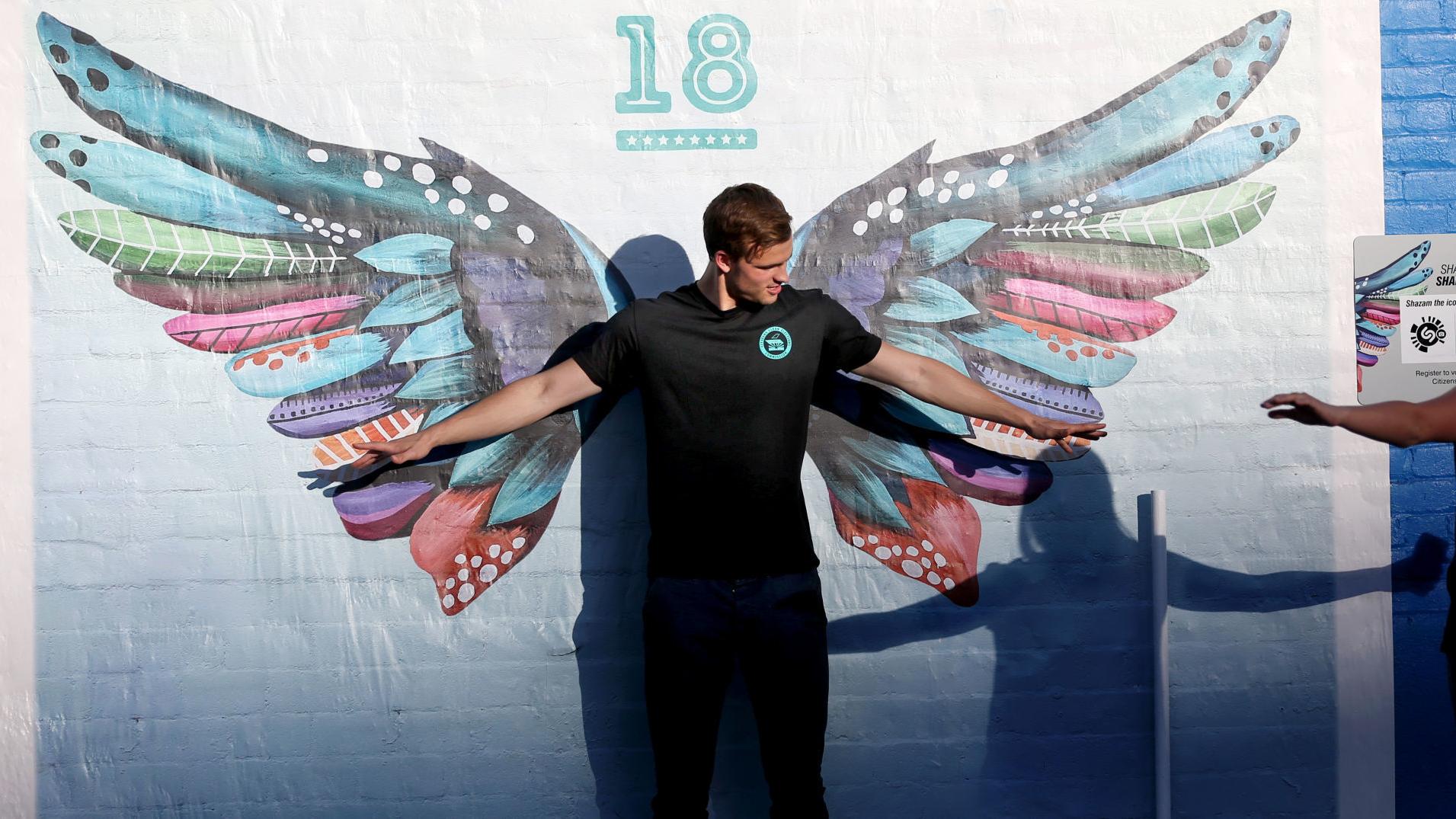 Tucson's first  'augmented reality' mural used to encourage young people to vote